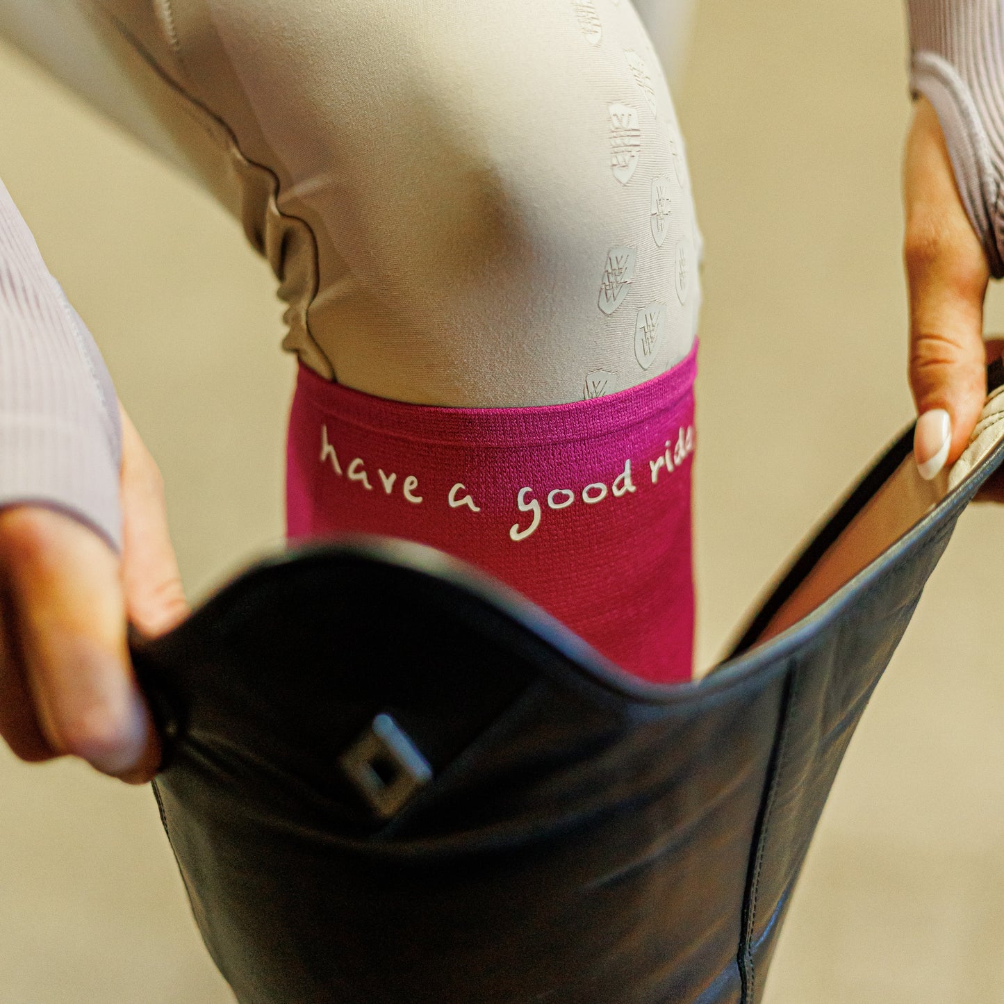 Have A Good Ride Socks - BERRY
