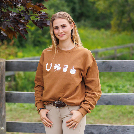 Fall Vibes Crewneck - CARAMEL