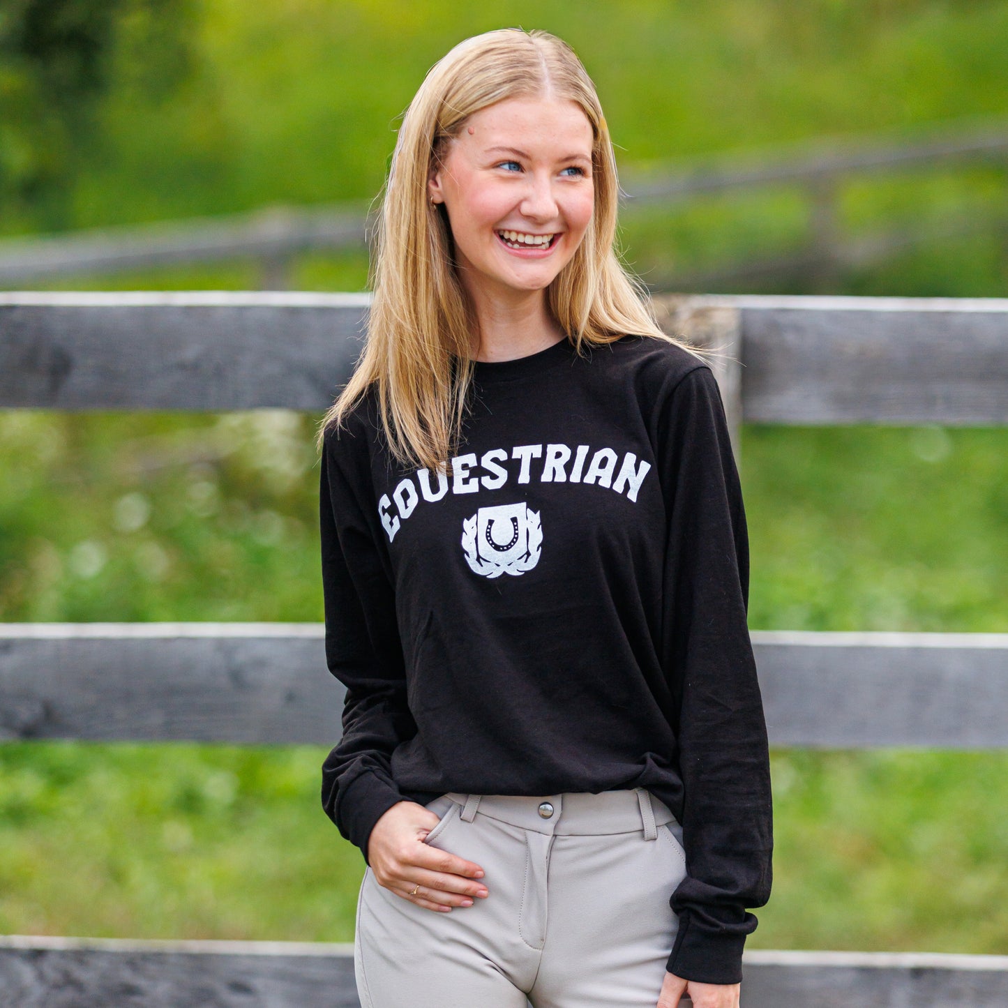 Equestrian University Longsleeve - BLACK