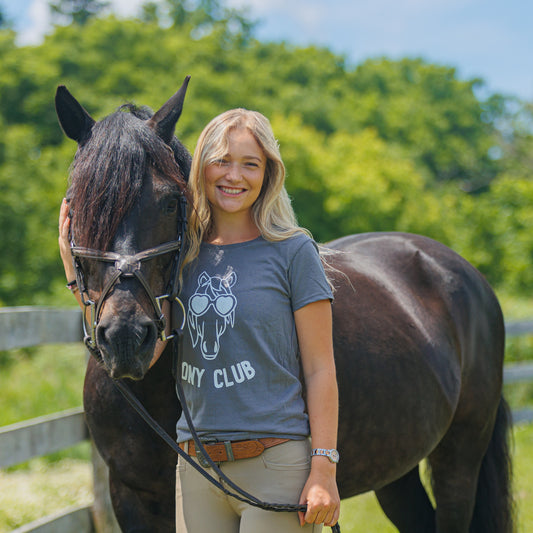 Pony Club Tee - CHARCOAL