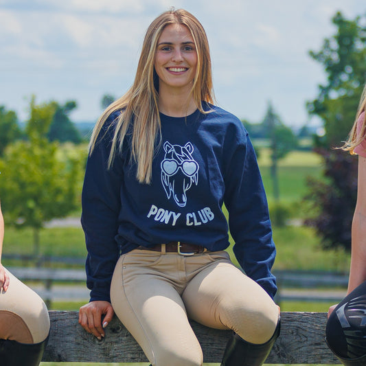 Pony Club Crewneck - NAVY