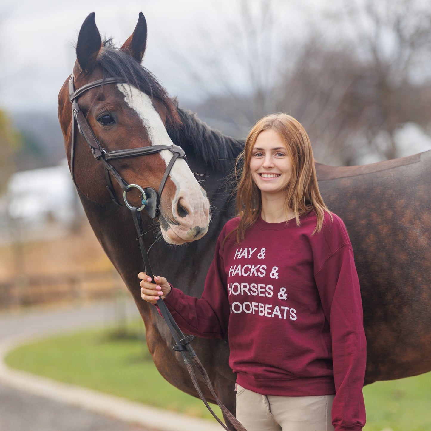 Equestrian Elements - MAROON