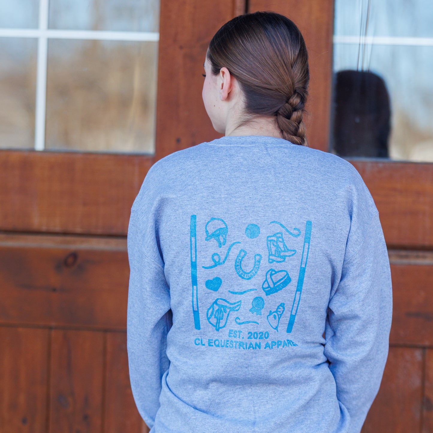 CL 5 Year Anniversary Crewneck - HEATHER/SAPPHIRE
