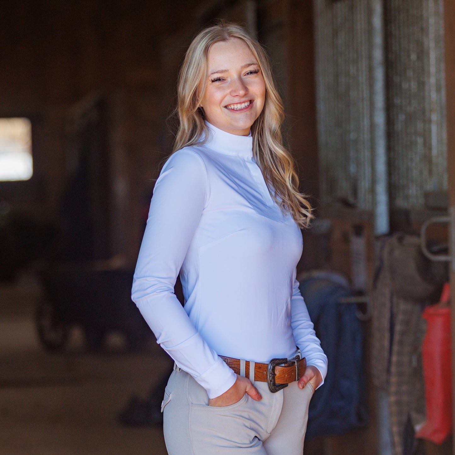 Caledon Show Shirt - CLASSIC WHITE