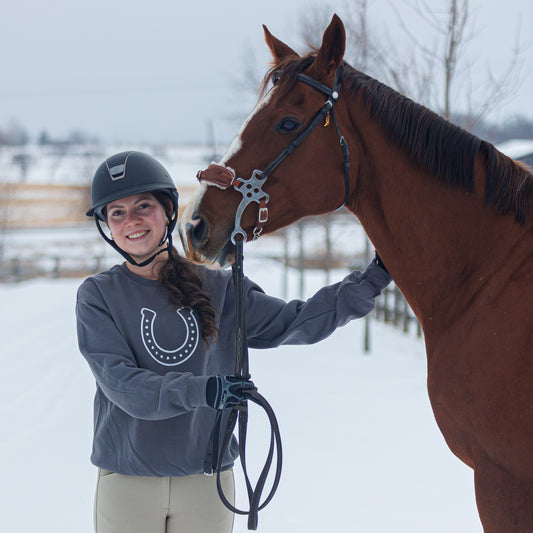 Horseshoe Crewneck - STONE
