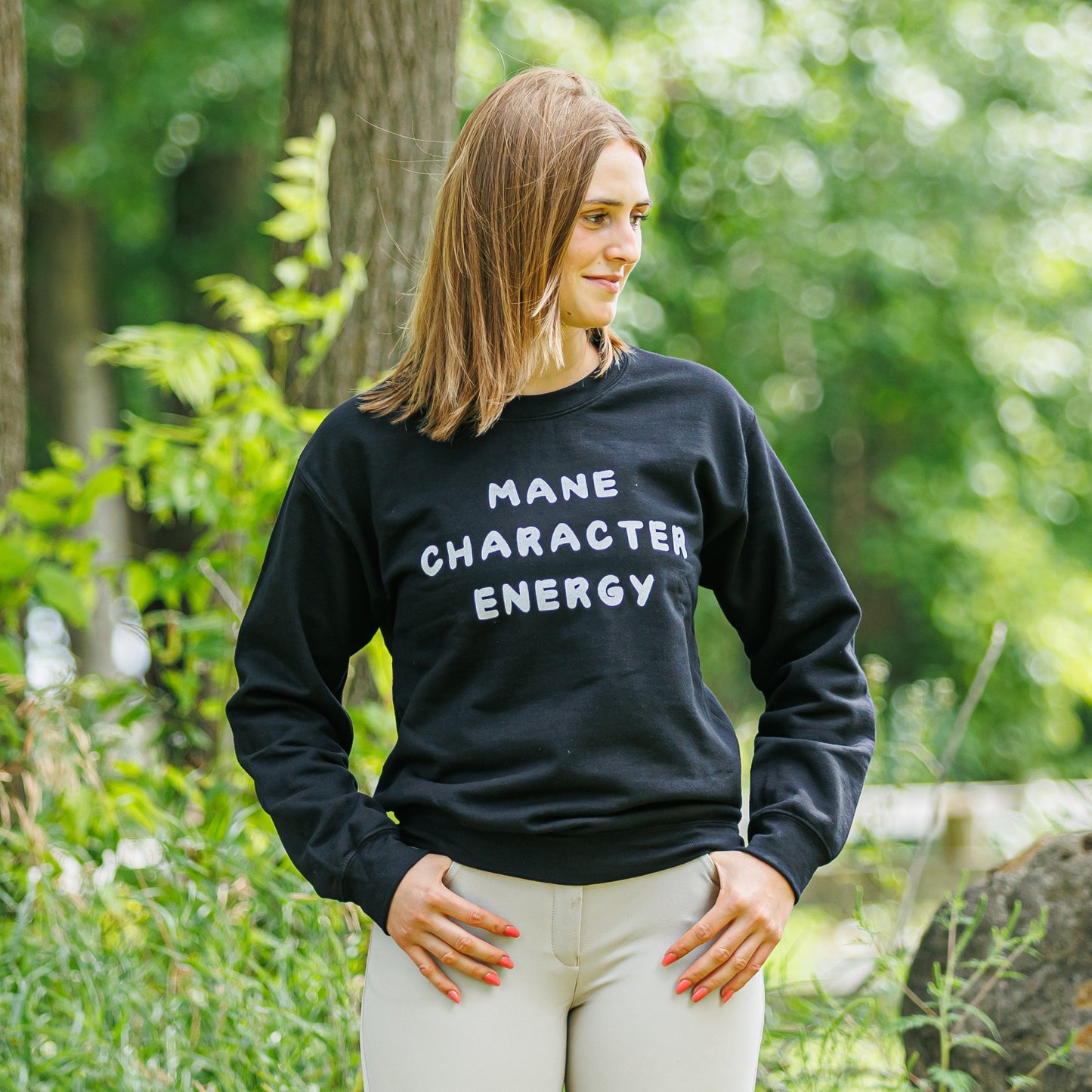 Mane Character Energy Crewneck - BLACK