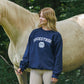 Equestrian Vintage Crewneck - NAVY