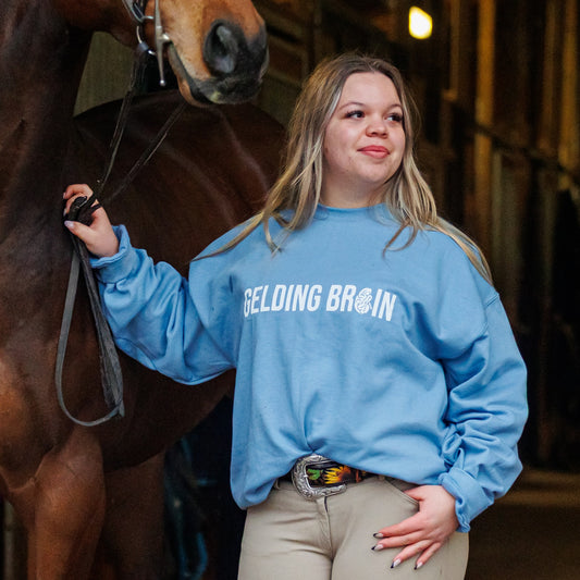Gelding Brain Crewneck - DUSTY BLUE