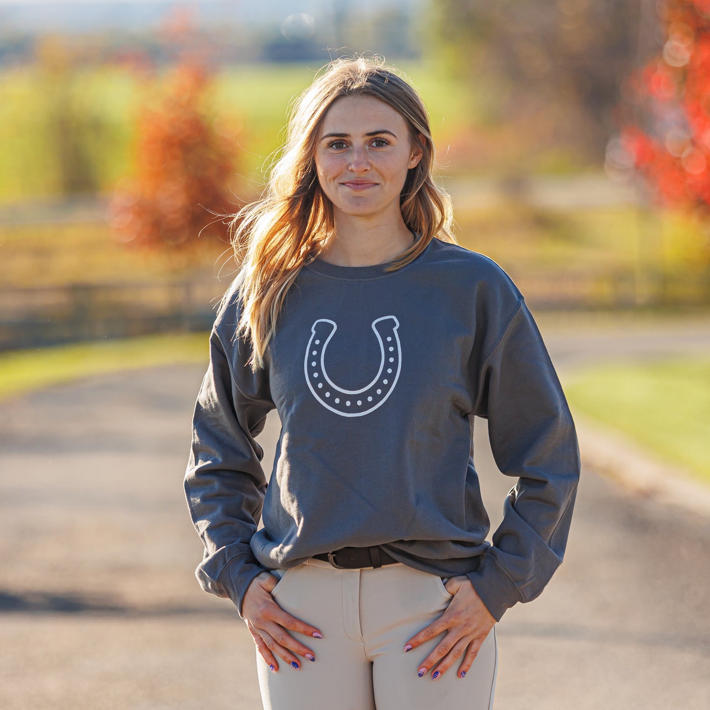 Horseshoe Crewneck - STONE