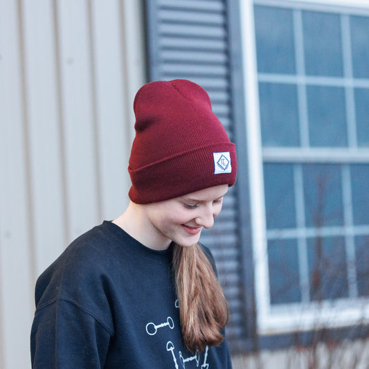 CL Patch Beanie - MAROON