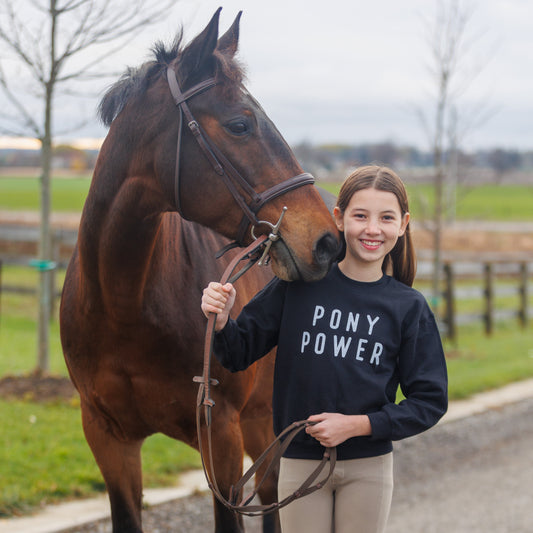 Pony Power Youth Crewneck